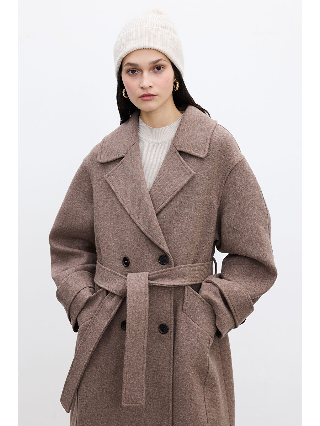 Bej İtalyan Kaşe Premıum Kaban Vizon-3