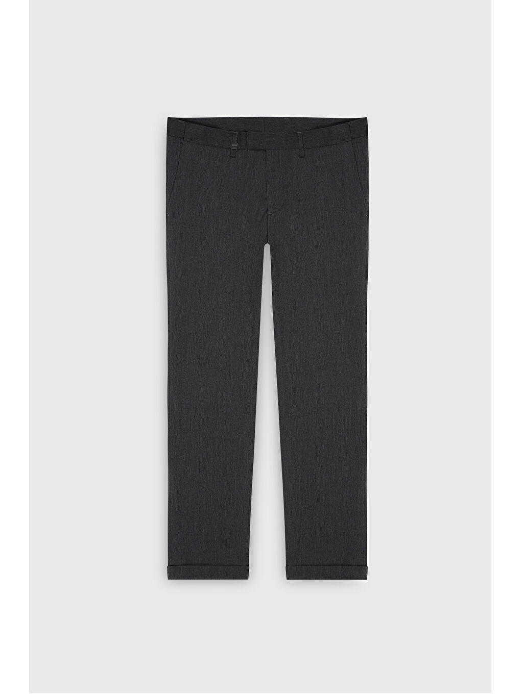 Erkek Kahverengi Yünlü Slim Fit Dar Kesim Balıksırtı Desenli Yan Cep Esnek Casual Pantolon-6