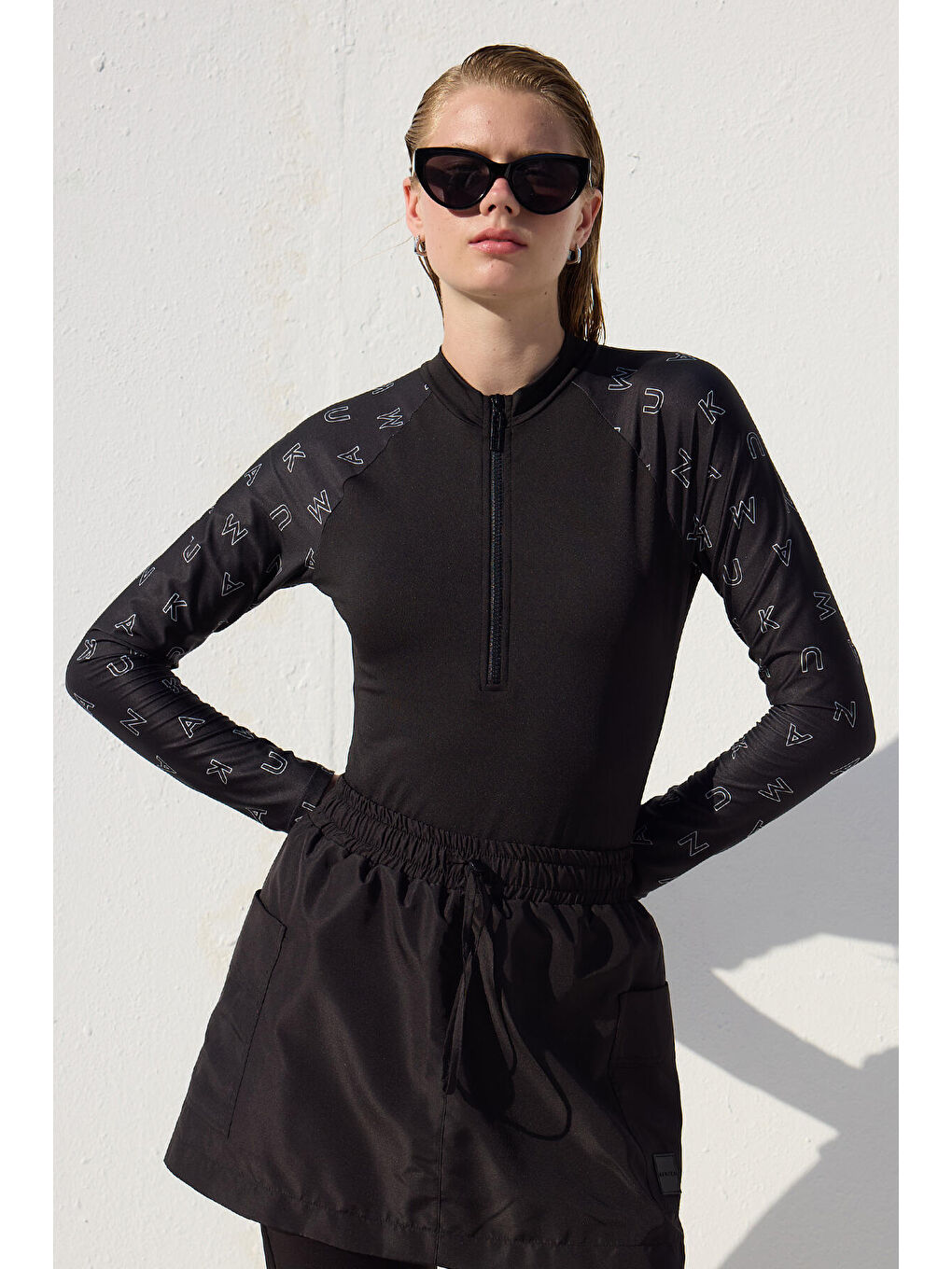 Pantolon Etek Mayo Siyah-2