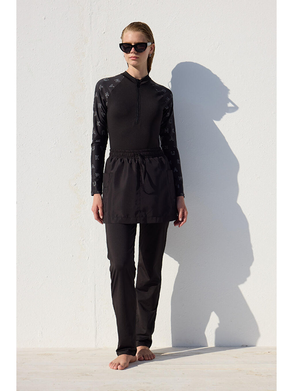 Pantolon Etek Mayo Siyah-5