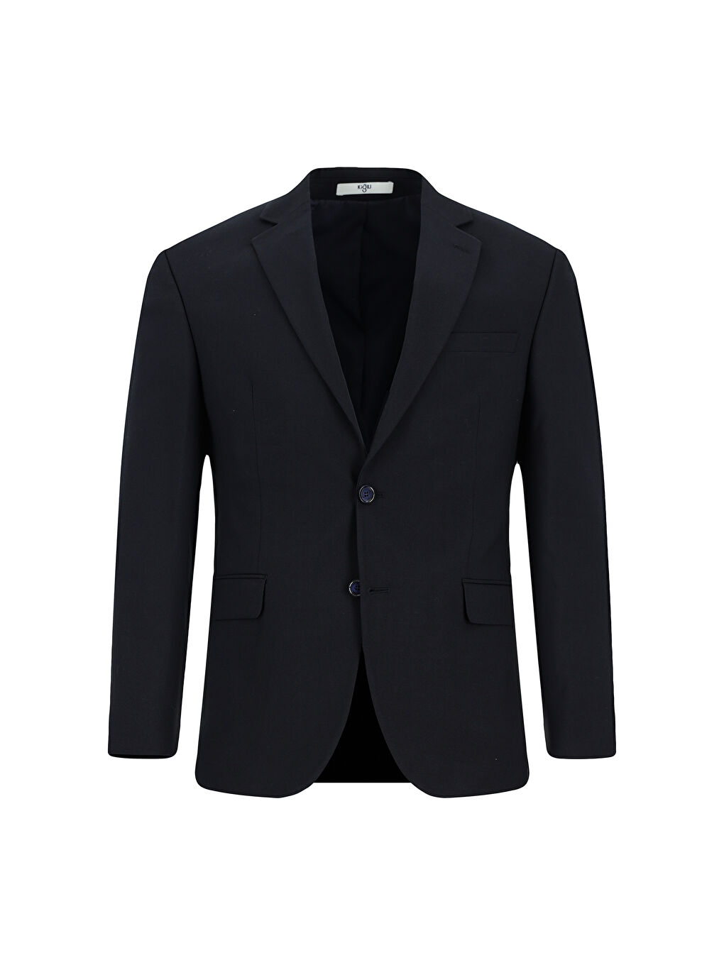 Lacivert 4 Drop Relaxed Fit Rahat Kesim Yünlü Takım Elbise-1