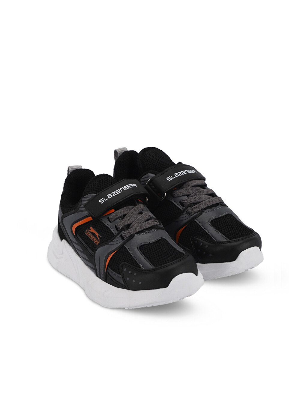 Kendall Unisex Çocuk Cırt Cırtlı Siyah / Koyu Gri Günlük Spor Ayakkabısı-1