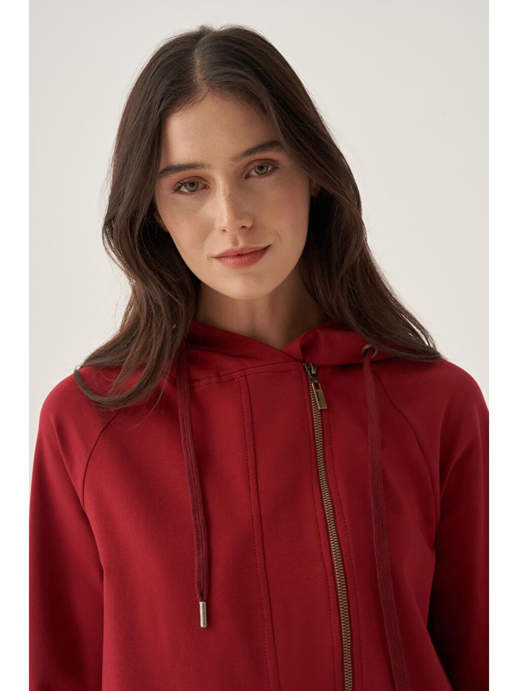 Pembe Gül-Yandan Fermuarlı Cepli Eşofman Takımı-4