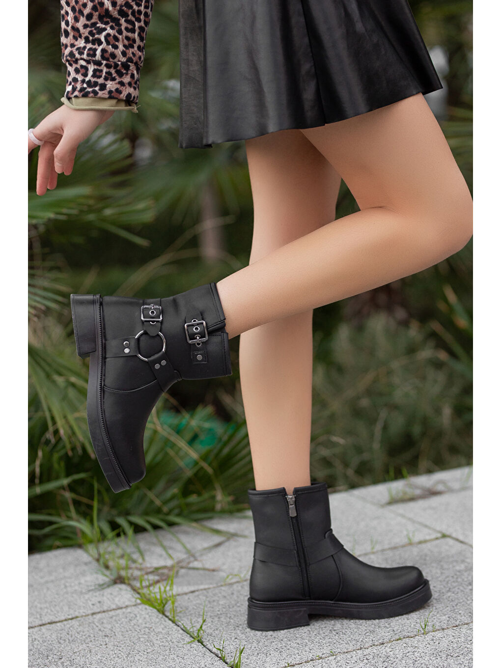 Siyah D2013 Su Ve Soğuk Geçirmez Kadın Kışlık Bot-5