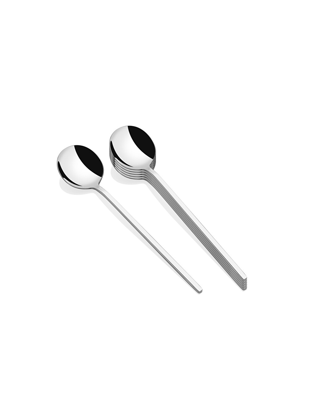 Gri Patara Tatlı Kaşık 6'lı 18/10-2