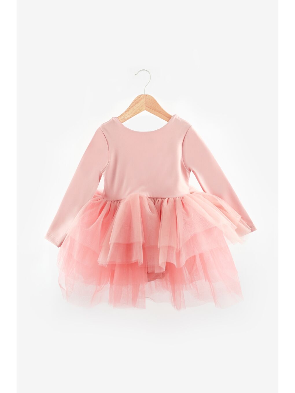 Pembe Pudra Tütü Etekli Kız Çocuk Balerin Elbise - Miranda-4