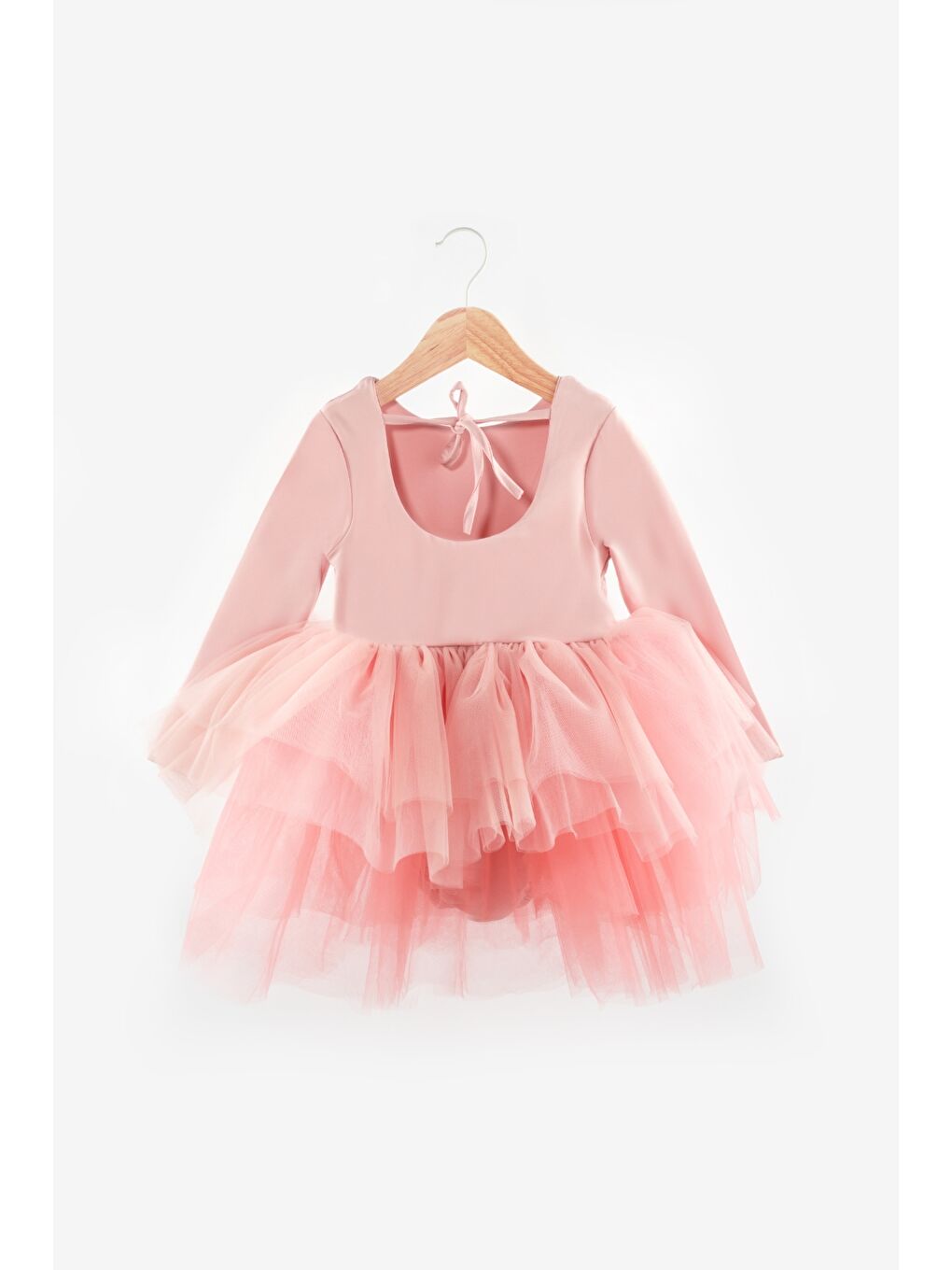 Pembe Pudra Tütü Etekli Kız Çocuk Balerin Elbise - Miranda-5