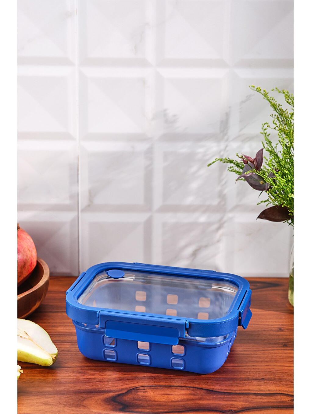 Mavi Smart 1050 ml Borosilikat Saklama Kabı