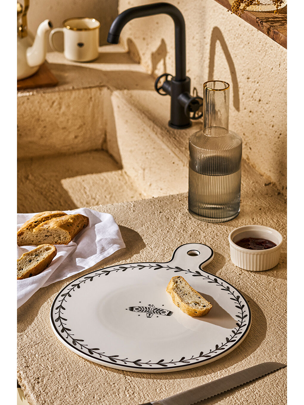 Beyaz Artisan New Bone Sunum Tahtası