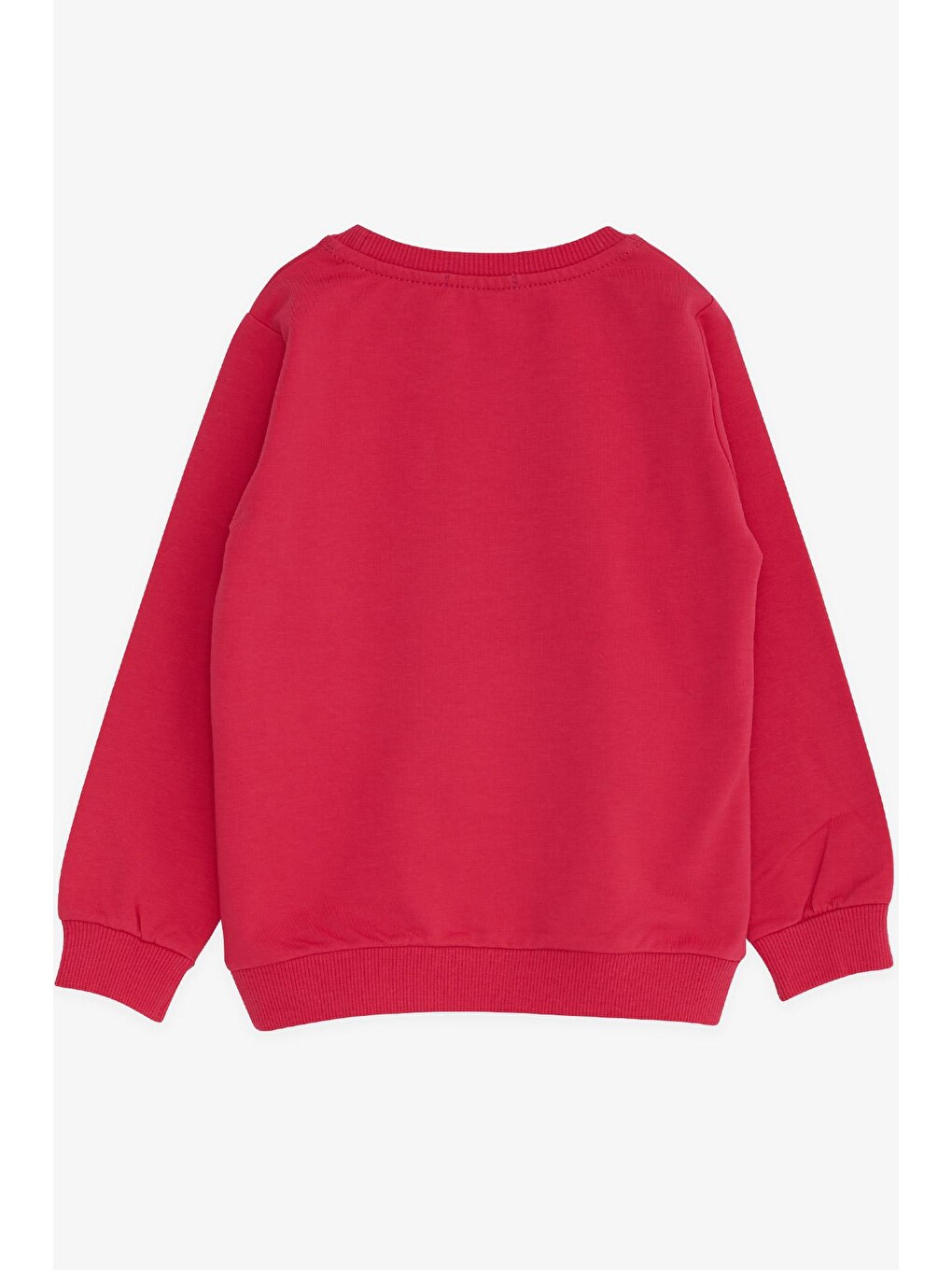Kız Bebek Sweatshirt Baskılı Pullu Fuşya (6 Yaş)-1