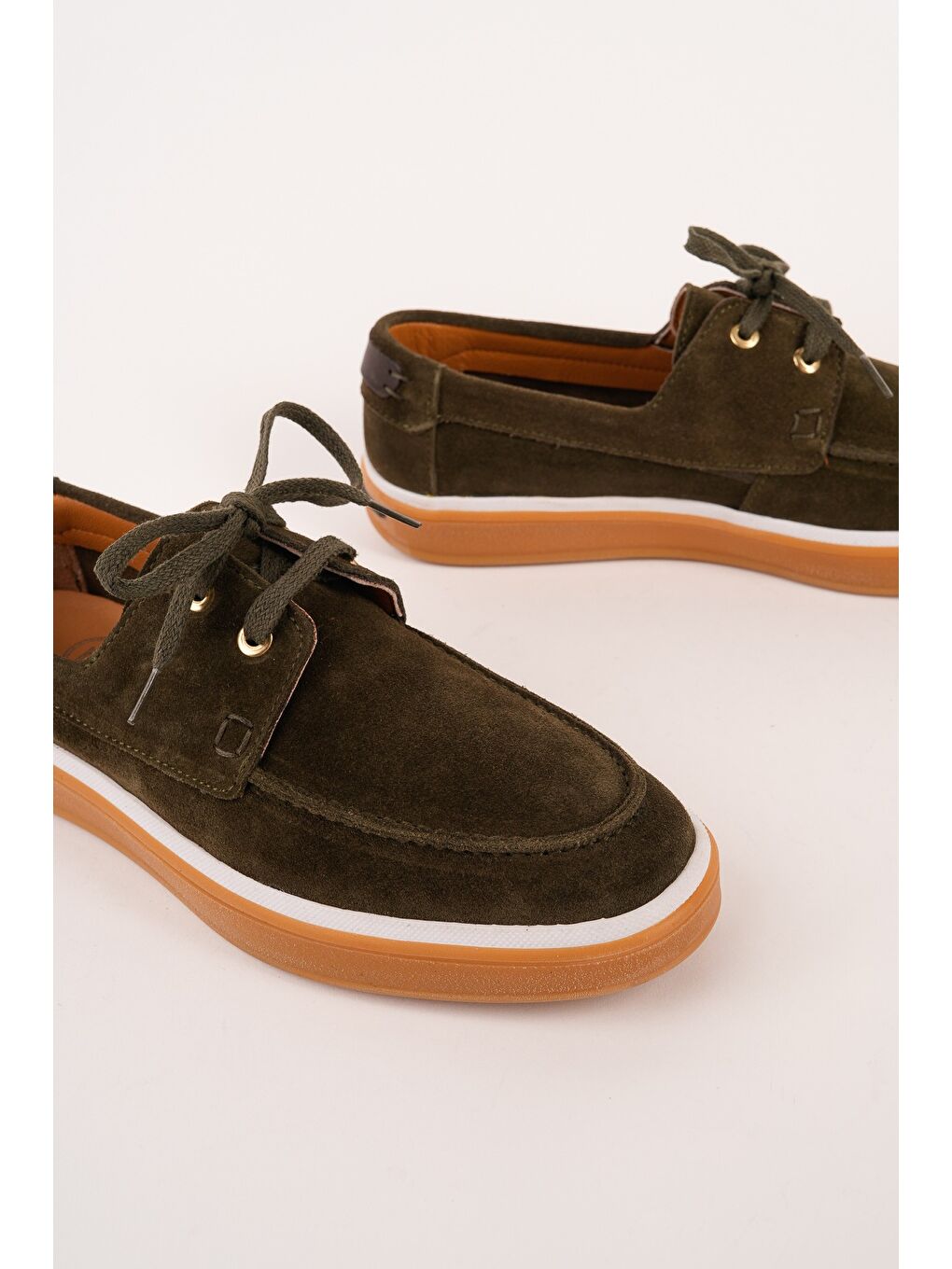 CRAFT Hakiki Süet Deri Bağcıklı Erkek Günlük Loafer Ayakkabı-1