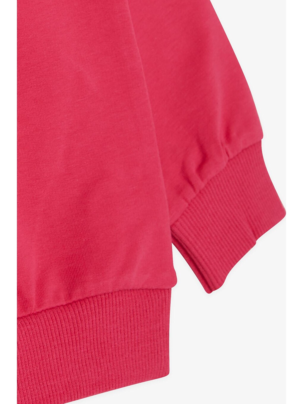 Kız Bebek Sweatshirt Baskılı Pullu Fuşya (6 Yaş)-4