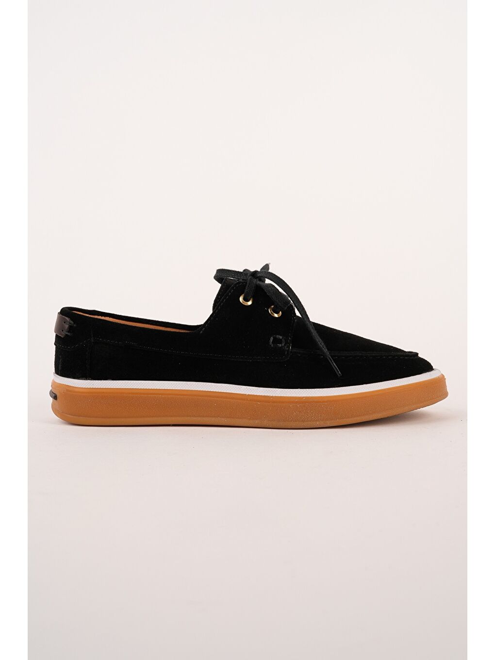 Siyah CRAFT Hakiki Süet Deri Bağcıklı Erkek Günlük Loafer Ayakkabı