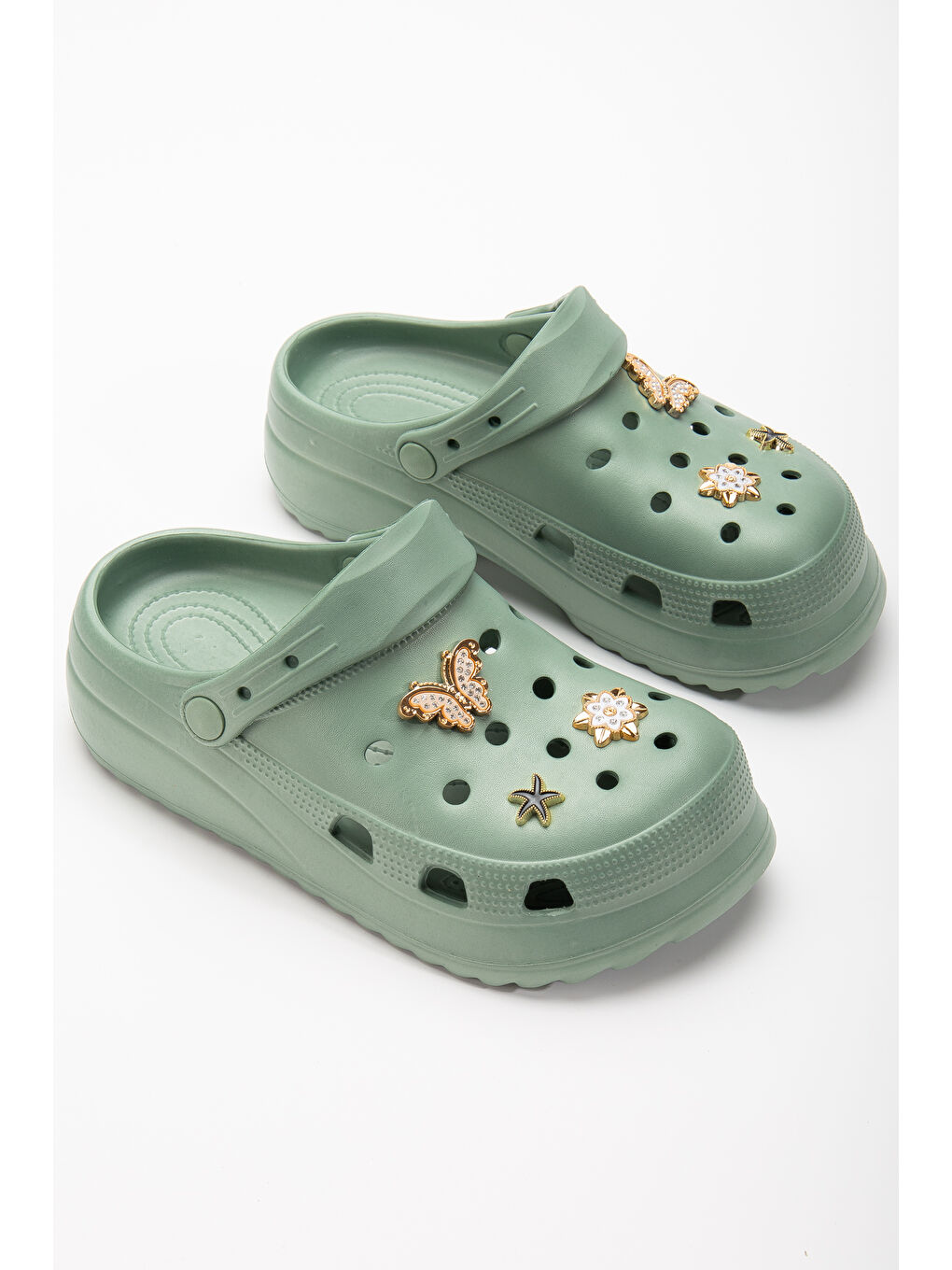 Yeşil D129 Günlük Full Ortopedik Çocuk Sandalet-7