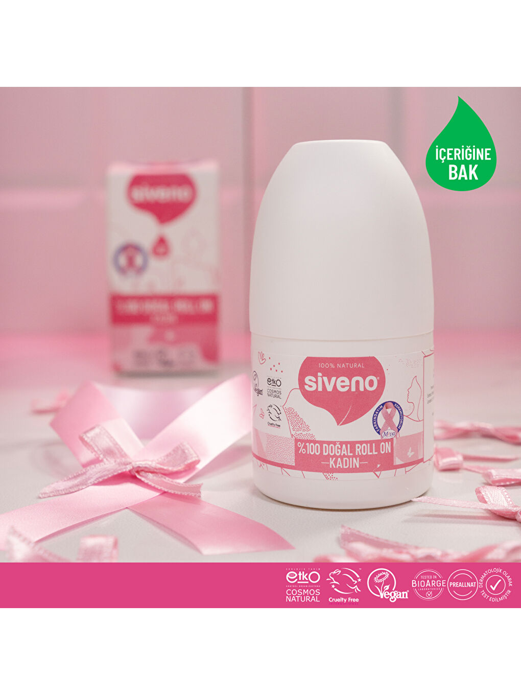 %100 Doğal Roll On Kadın Deodorant Ter Kokusu Önleyici Bitkisel Leke Bırakmayan Vegan 50 ml-1