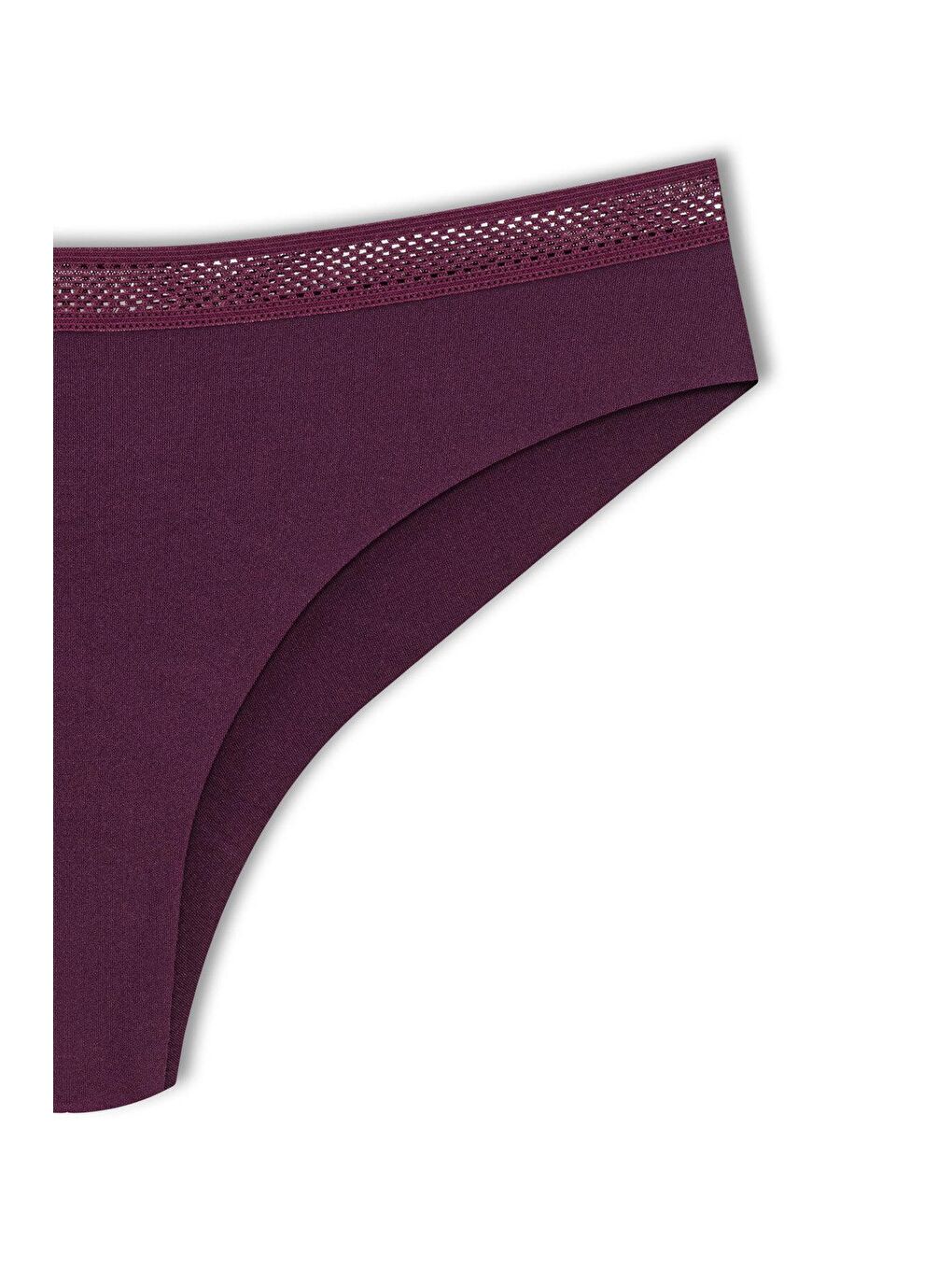 Lacivert İnterlok Lazer Kesim Petek Lastik Brazil Kadın Külot 2'li-3