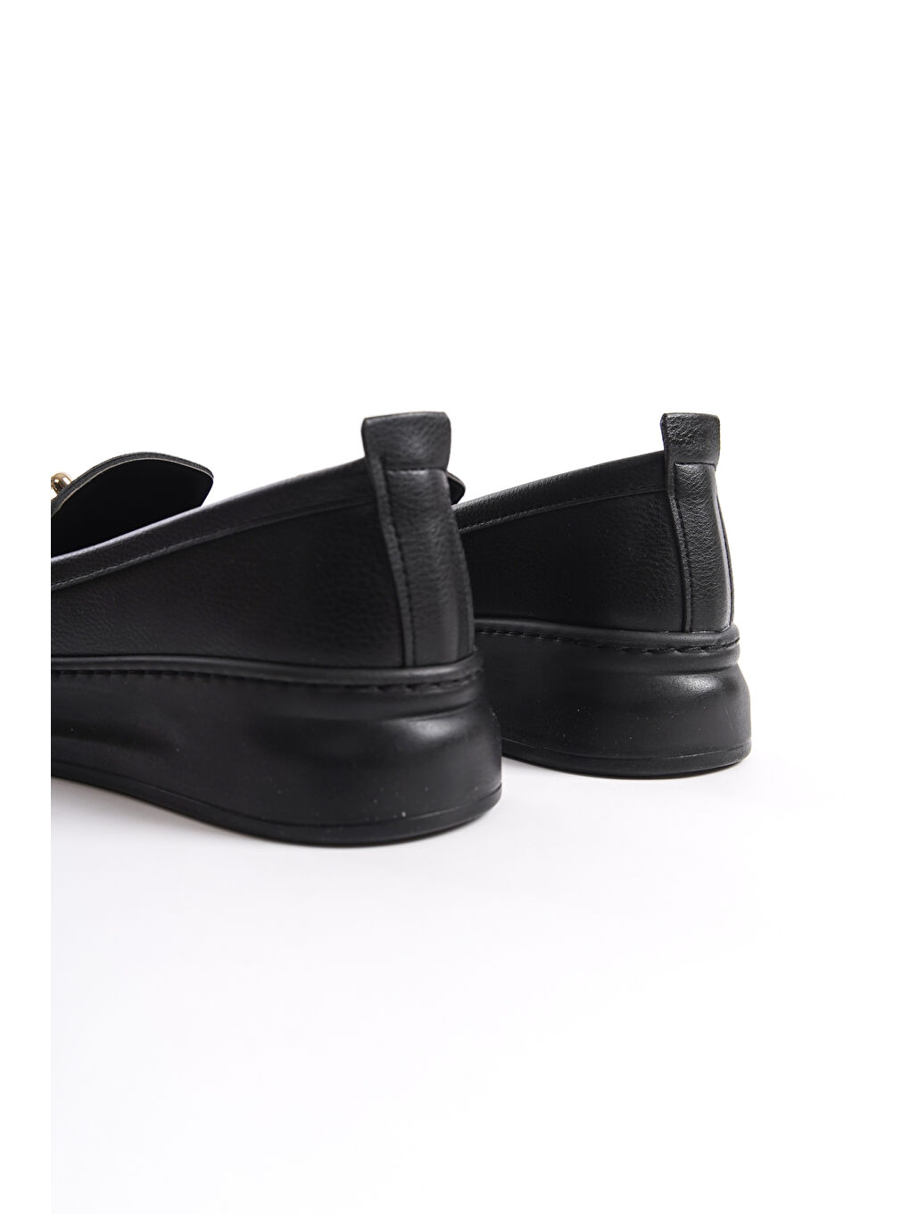 Siyah D602 Günlük Ortopedik Kadın Loafer Ayakkabı-5