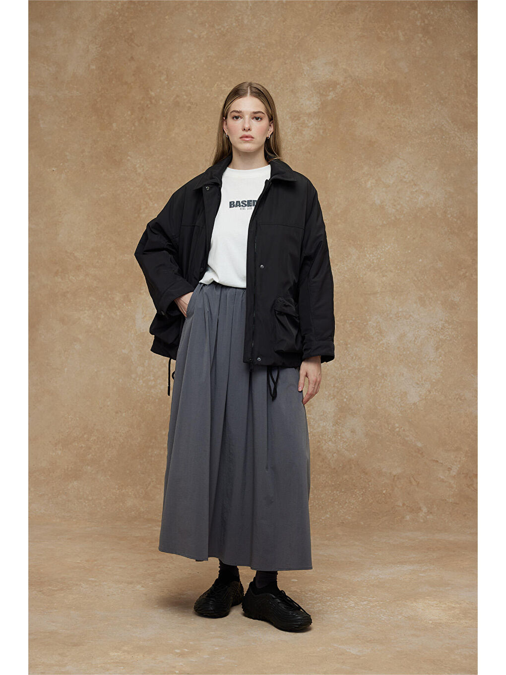 Bol Kesim Rahat Etek Antrasit-2