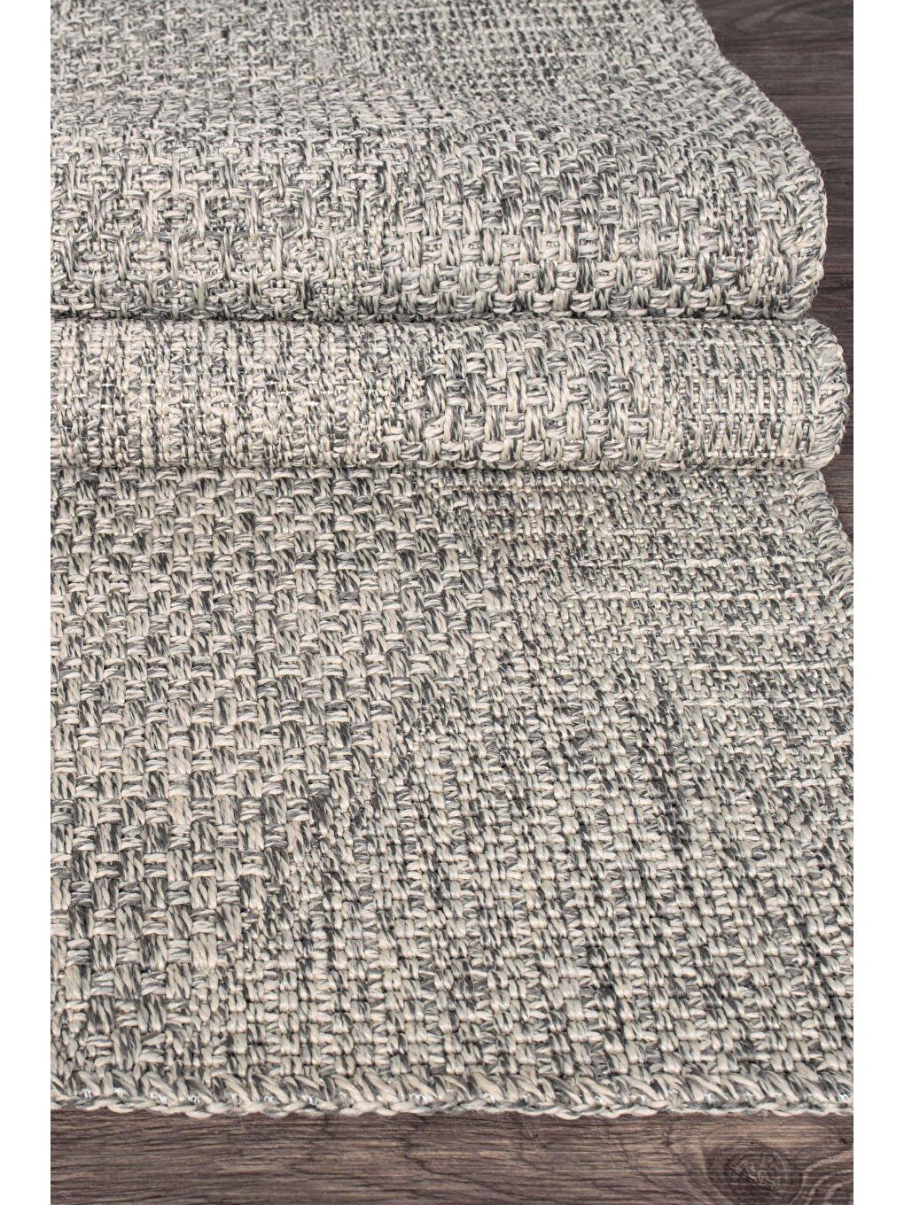 Konfor Halı Gri Rusticana 3104 Naturel Jüt Halı Modern Örme Kilim-100x200 - 2