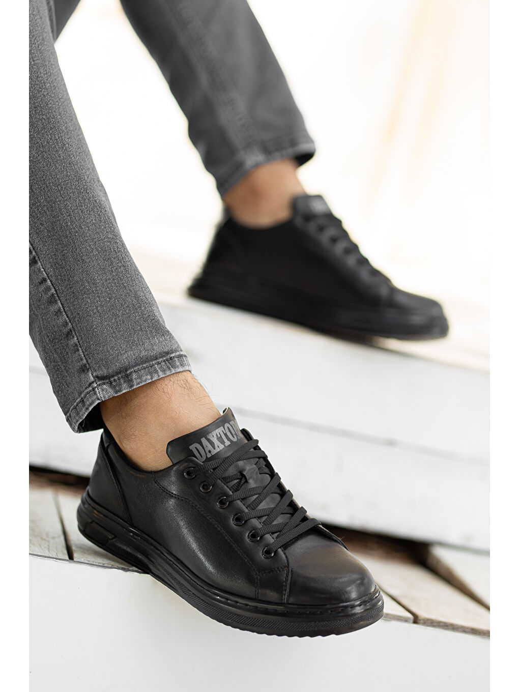 Siyah D0845 Günlük Ortopedik Erkek Ayakkabı-7