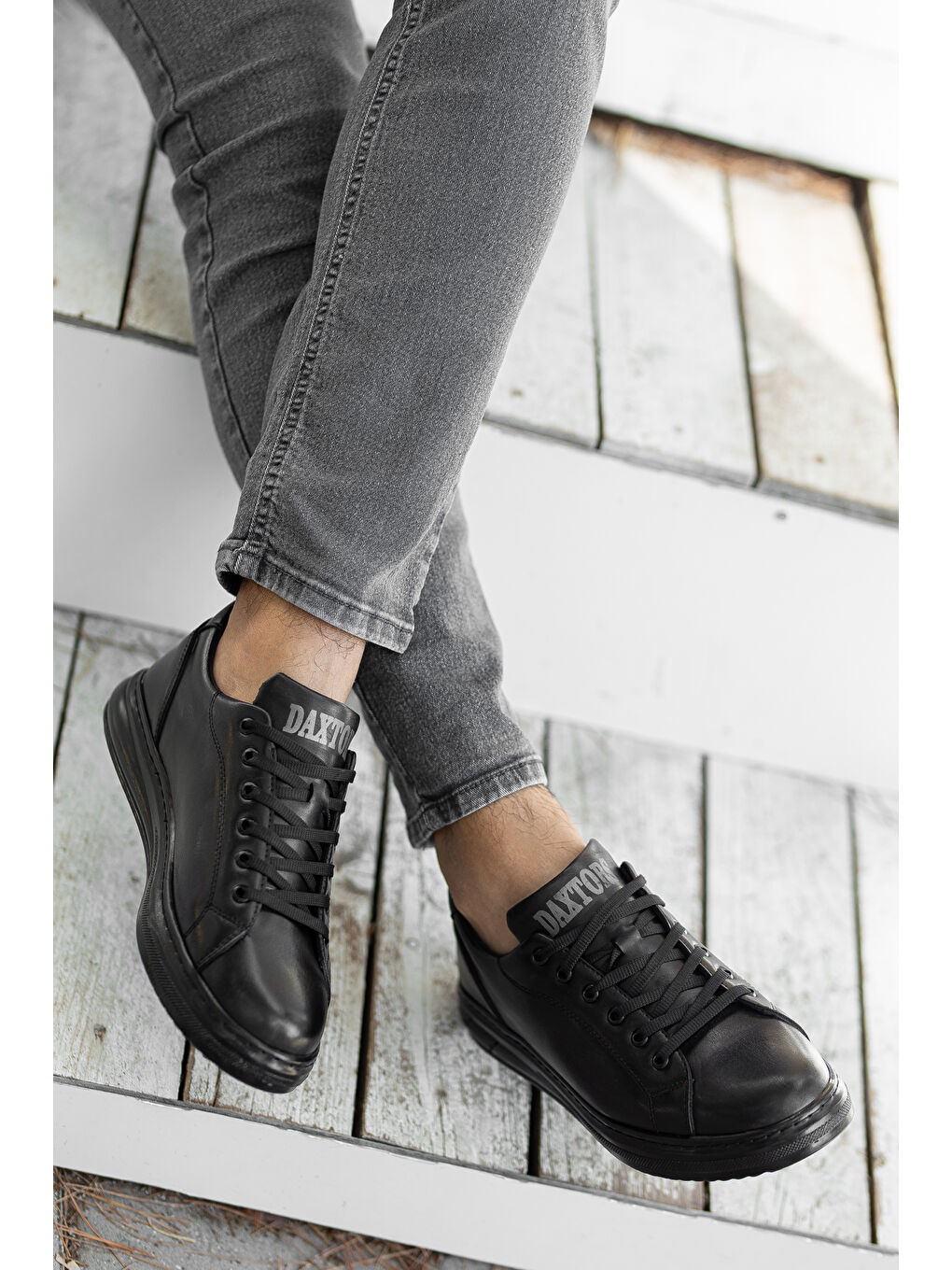 Siyah D0845 Günlük Ortopedik Erkek Ayakkabı-9