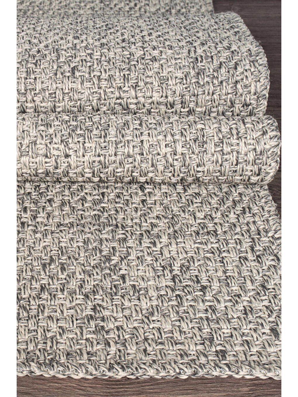 Gri Rusticana 3103 Naturel Jüt Halı Modern Örme Kilim-100x200-2