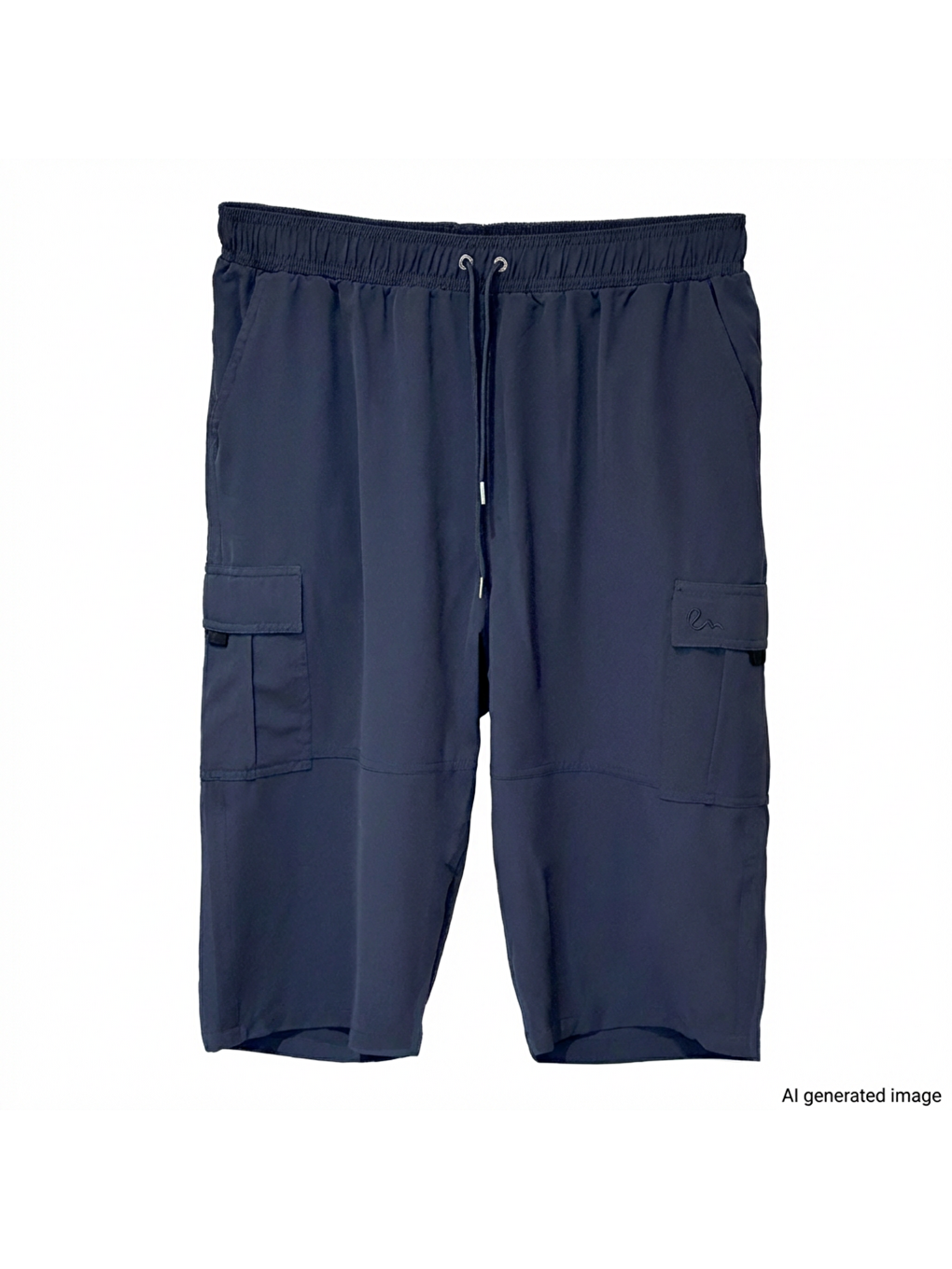 Kargo Cep Erkek Şort Kapri Mayo RKS-09 Lacivert