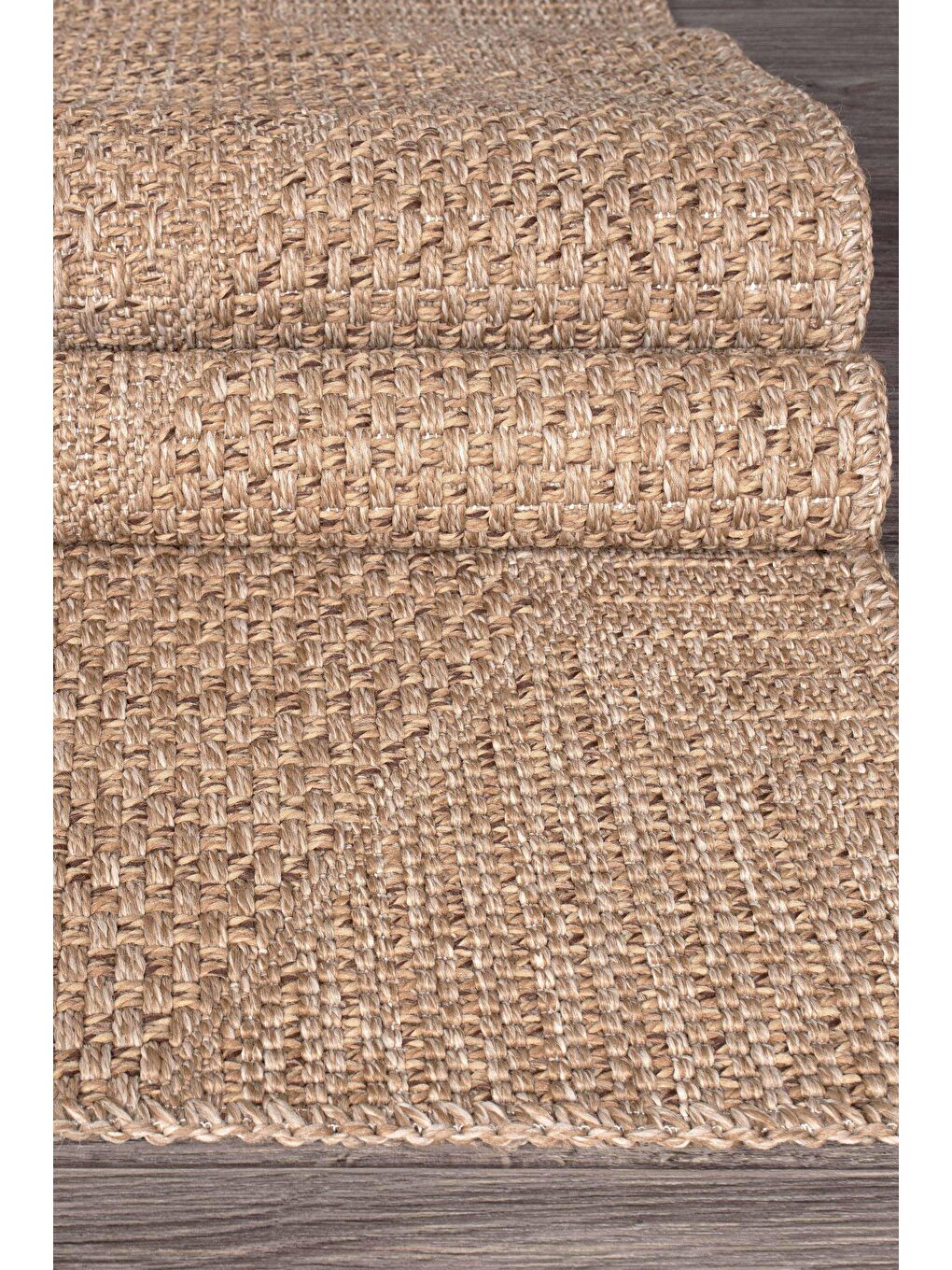 Bej Rusticana 3102 Naturel Jüt Halı Modern Örme Kilim-140x200-1