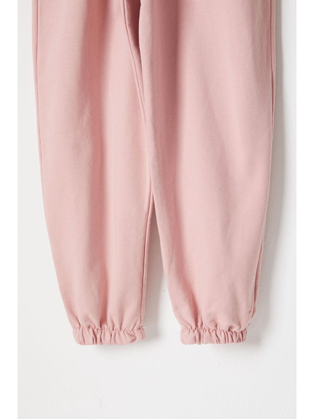 Pembe Somon Yazı Baskılı Tişörtlü Kız Salopet Tulum 16715-2