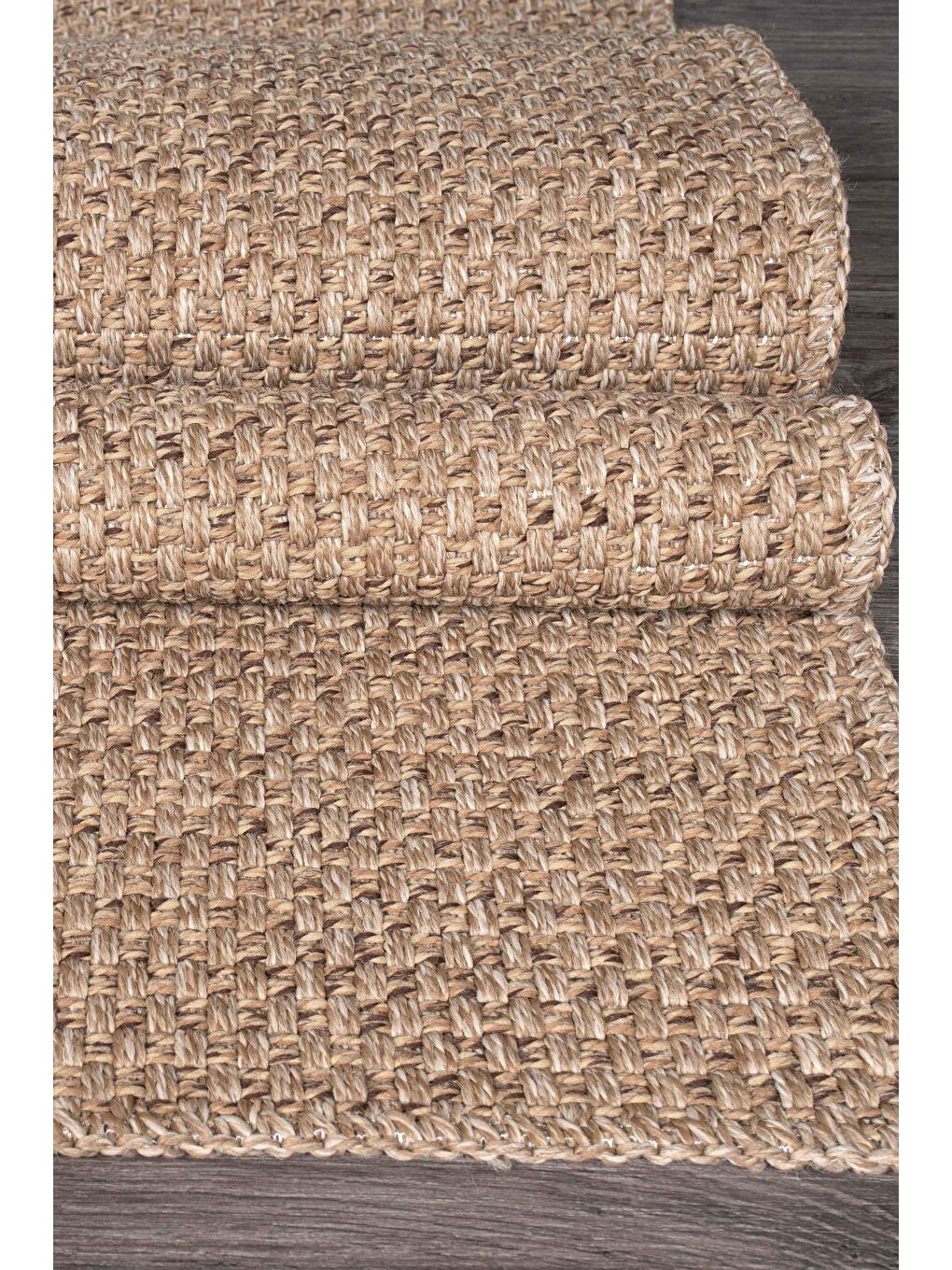 Konfor Halı Bej Rusticana 3101 Naturel Jüt Halı Modern Örme Kilim-80x150 - 1