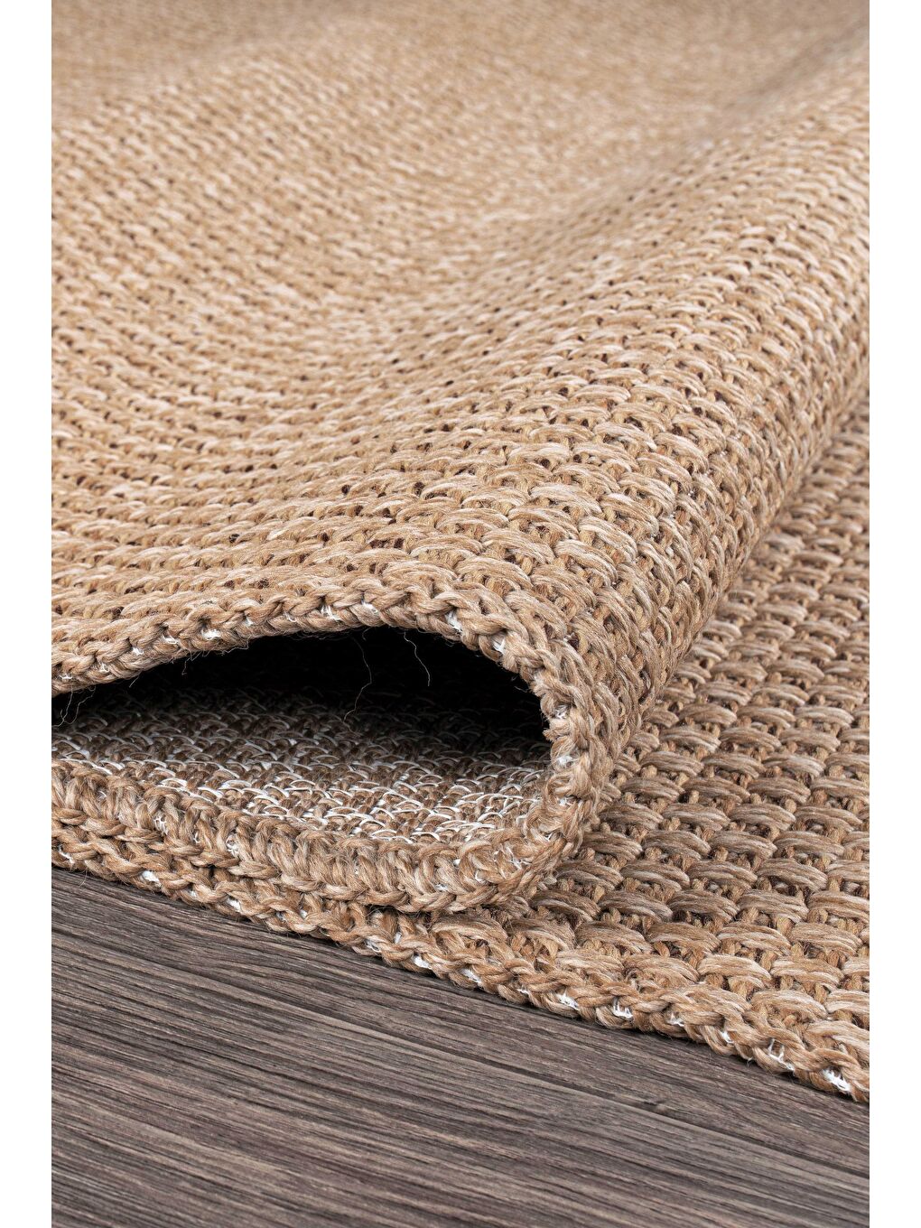 Konfor Halı Bej Rusticana 3101 Naturel Jüt Halı Modern Örme Kilim-80x150 - 2