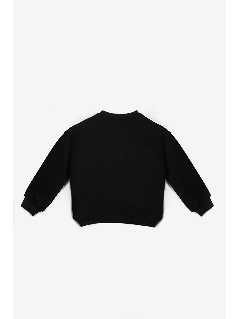Siyah Yıldız Nakışlı Kurdele Detaylı Kız Çocuk Sweatshirt-3