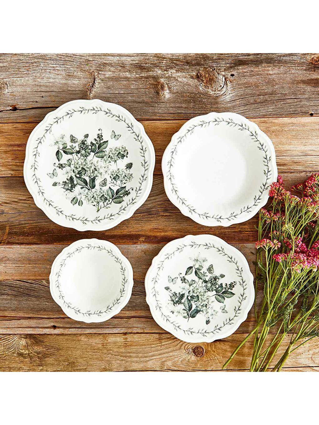 Bella Maison Yeşil Isabella Stoneware 24 Parça 6 Kişilik Yemek Takımı Yeşil - 2