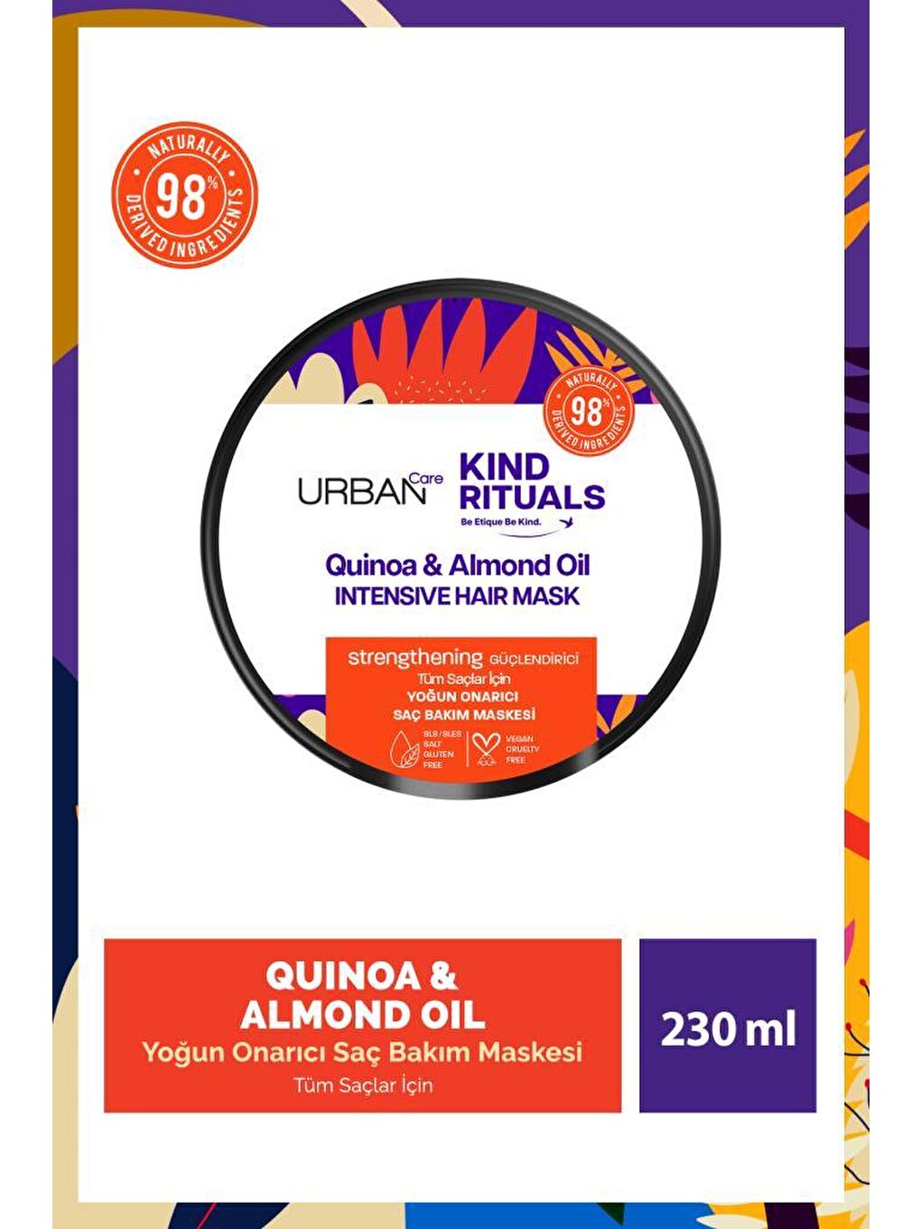 Urban Care Kind Rituals Kinoa Almond Oil Saç Bakım Maskesi 230 ML