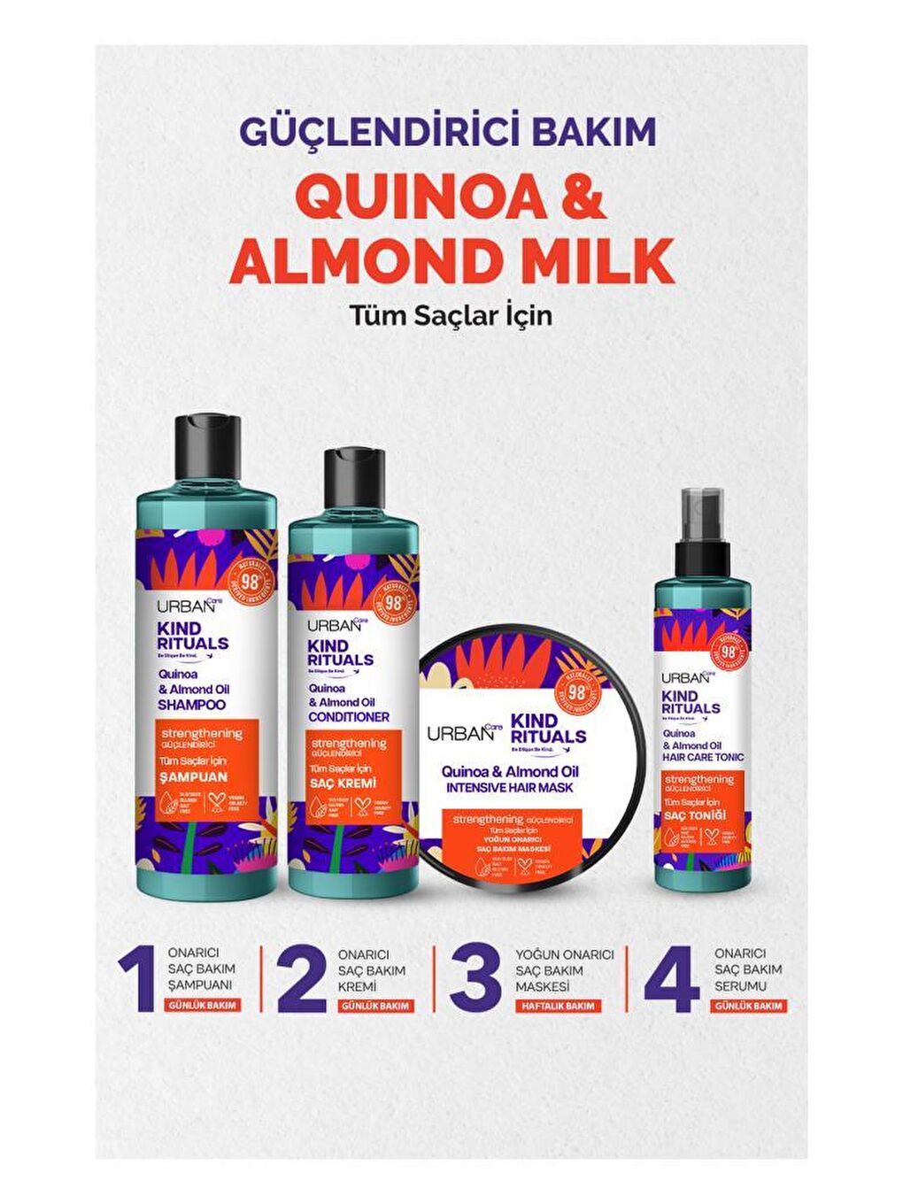 Urban Care Kind Rituals Kinoa Almond Oil Saç Bakım Toniği 200 ML - 3