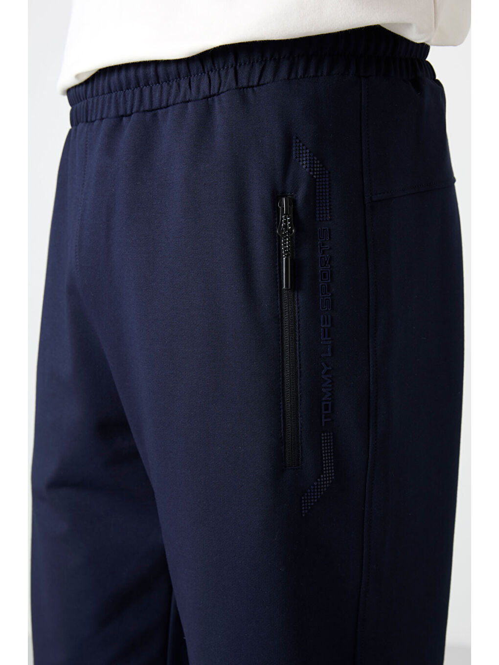 İndigo Fermuar Cepli Standart Kalıp Klasik Paça Erkek Kapri - 83091-2