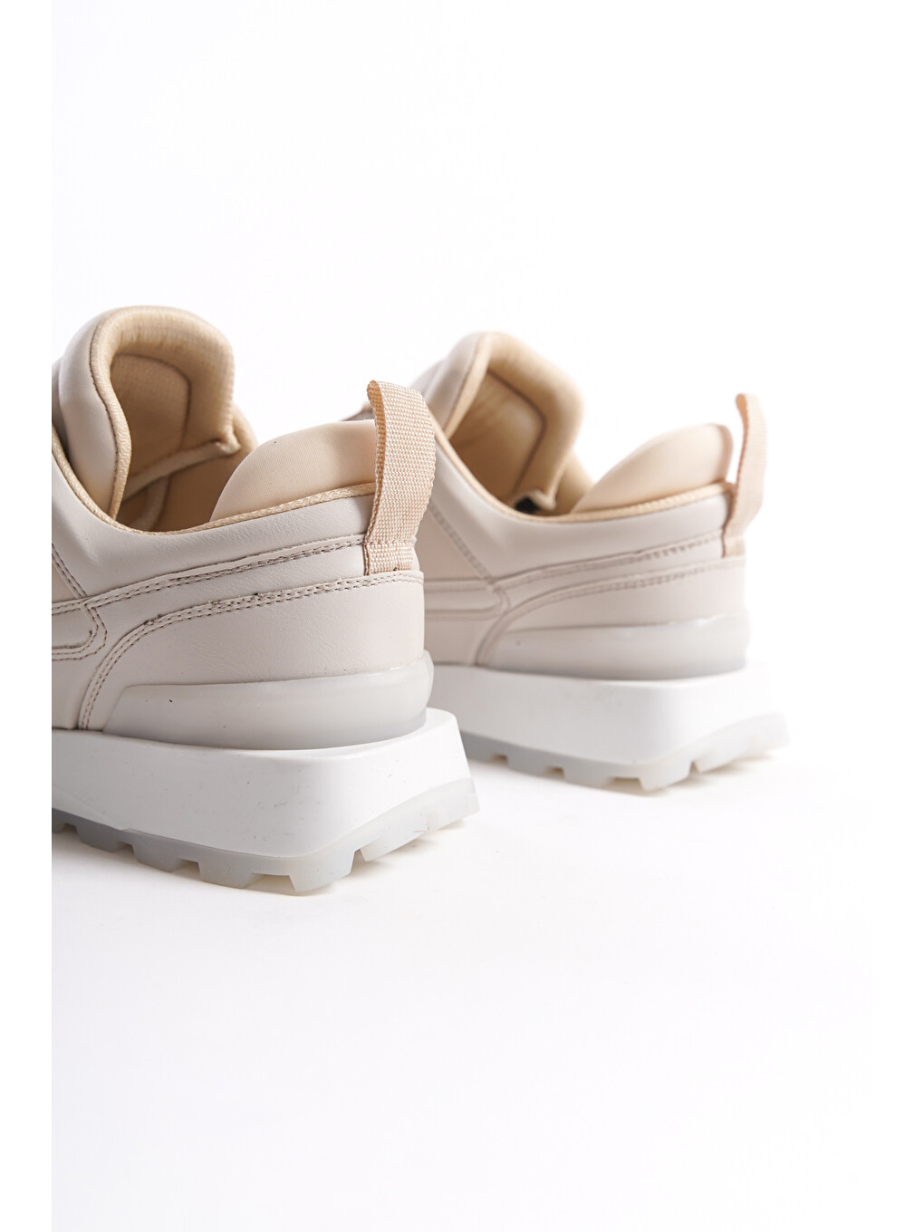 Bej D0852 Günlük Ortopedik Kadın Sneaker Spor Ayakkabı-5