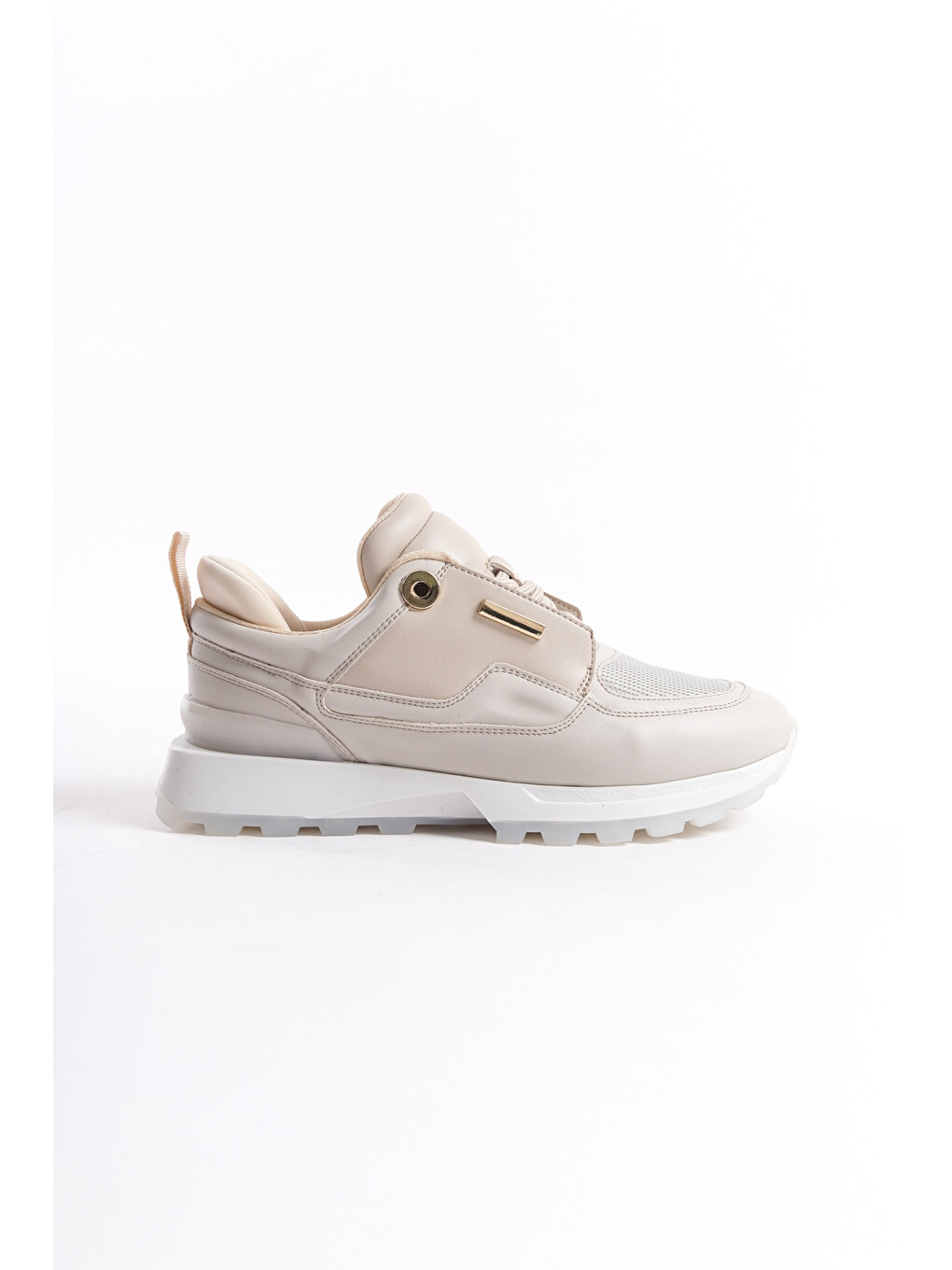 Bej D0852 Günlük Ortopedik Kadın Sneaker Spor Ayakkabı-7