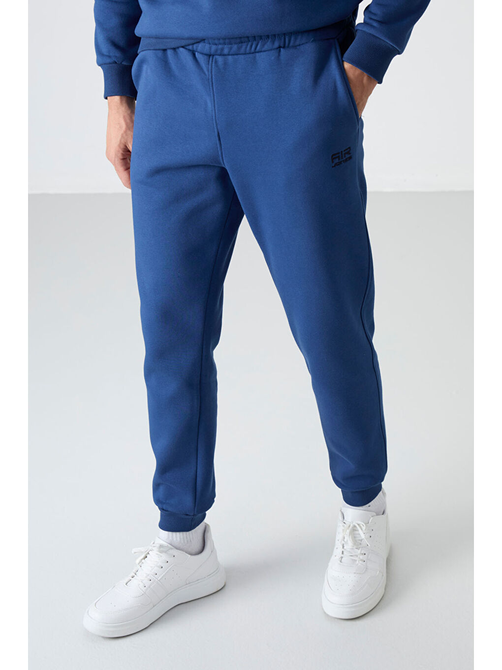 Andy İndigo Rahat Kalıp Şardonlu Jogger Erkek Eşofman Takım - 85190-2