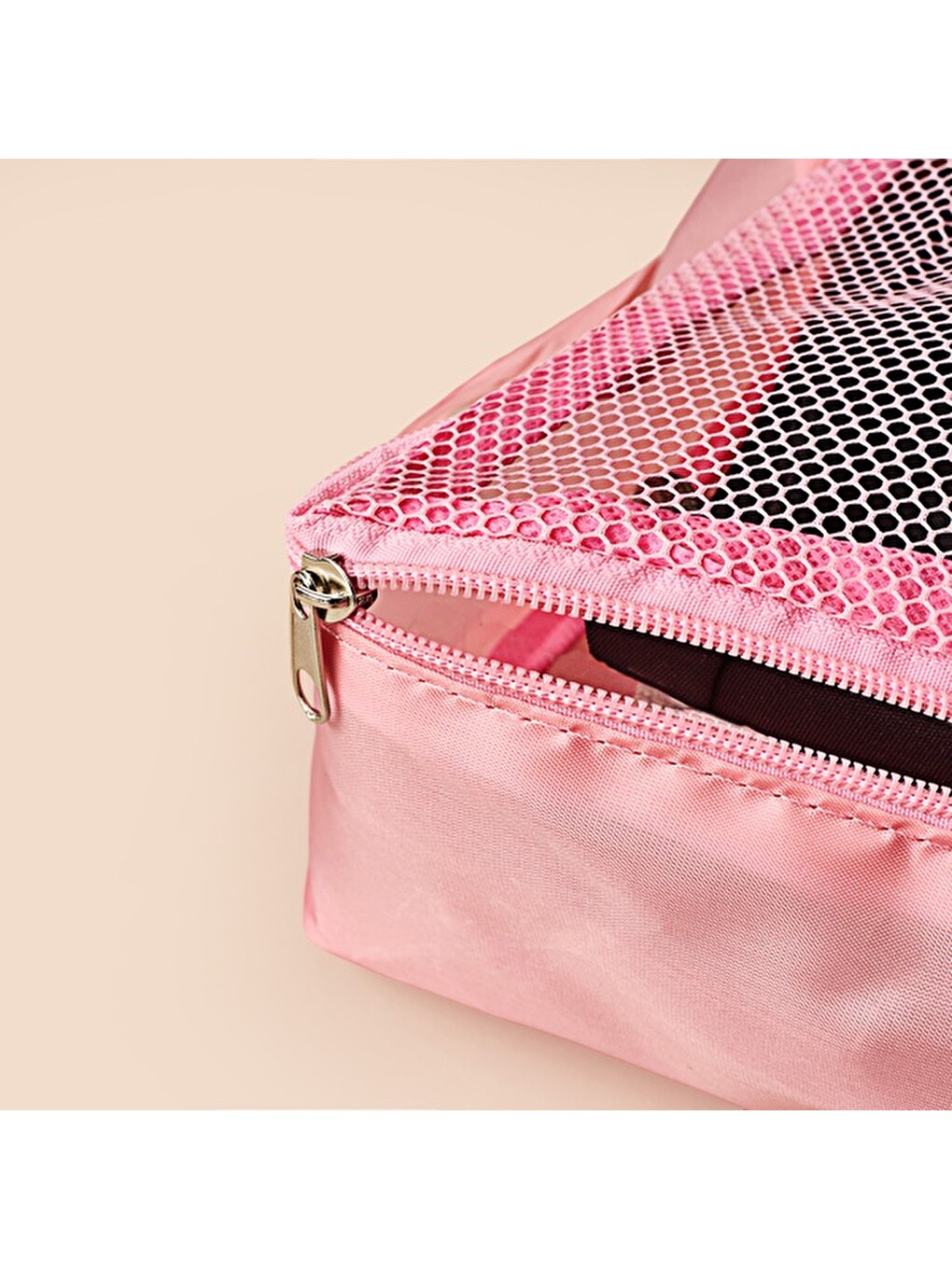 3'lü Valiz İçi Organizer Set - Pembe-3