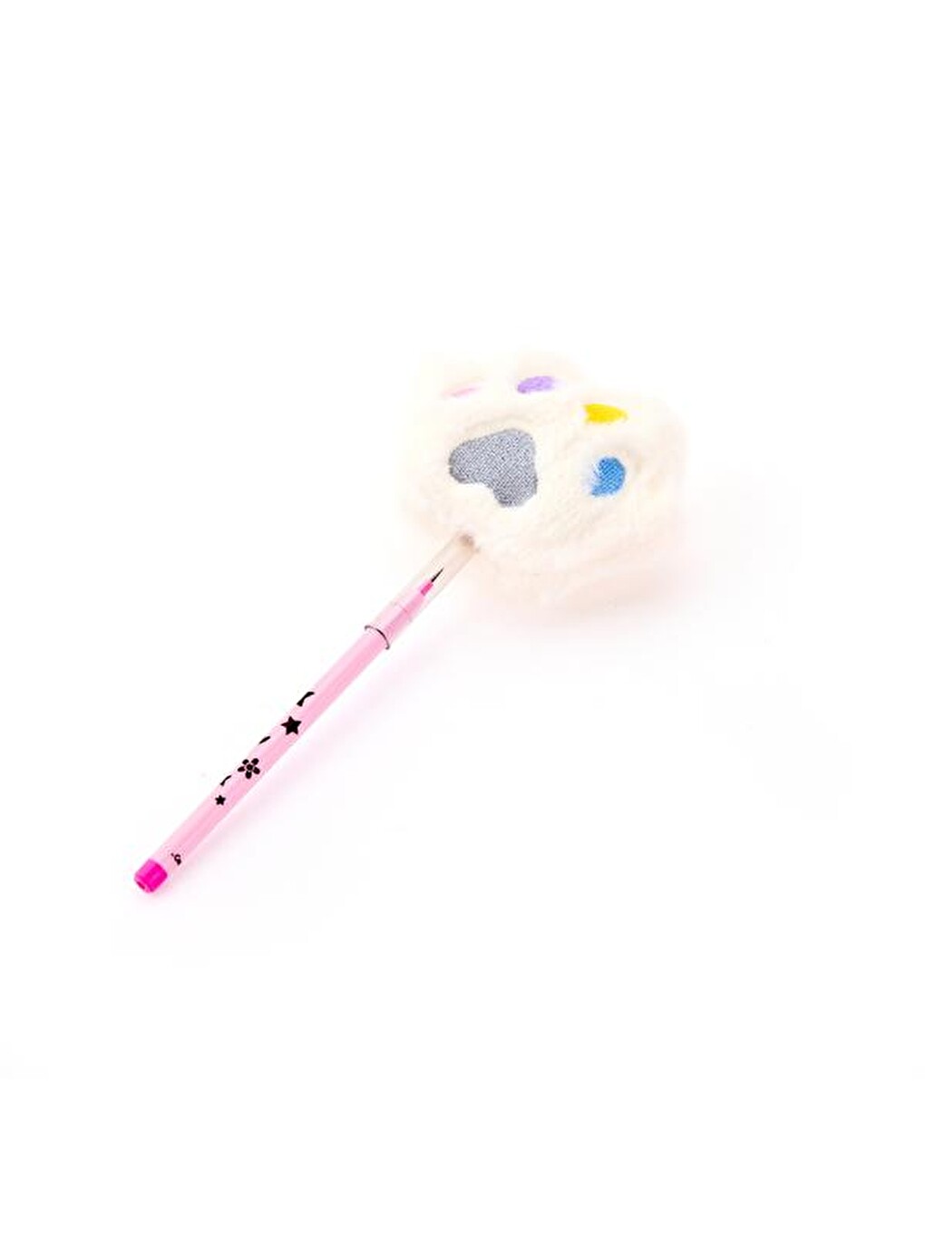 Pop-9115 Pelüş Pençe Başlıklı Geçmeli Kalem - Asorti - 23 Cm-1