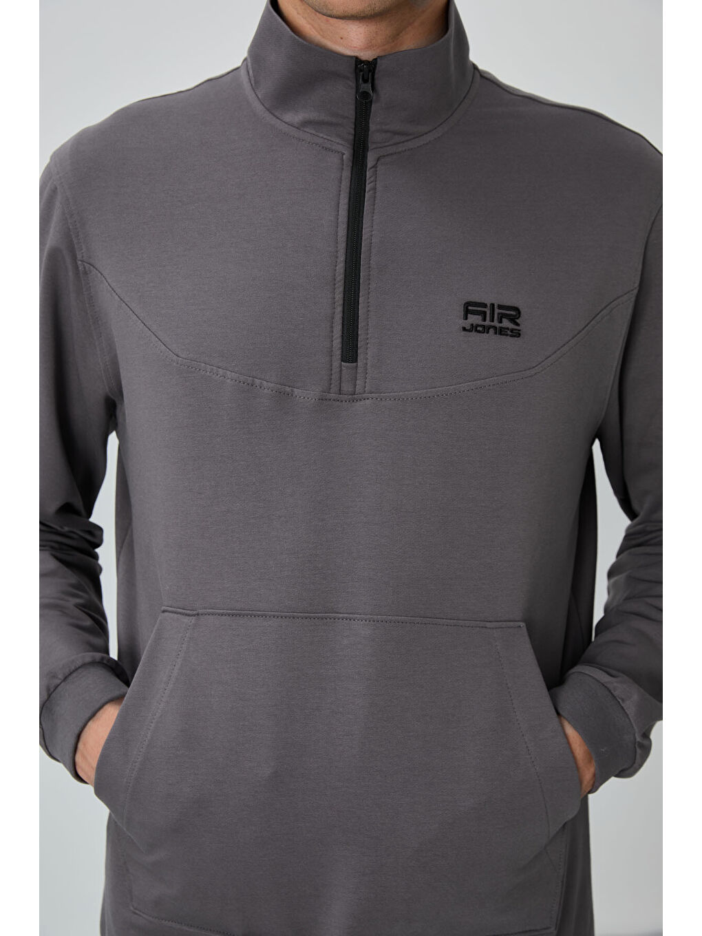 Herbert Koyu Gri  Dik Yaka Eşofman Takım - 85233-3