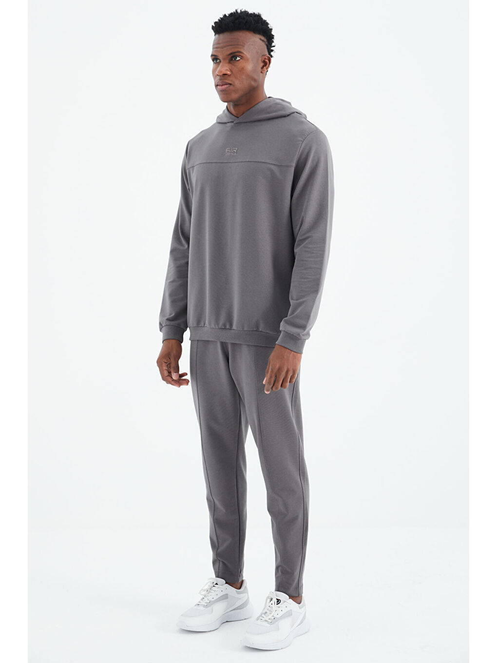 Koyu Gri  Basic Erkek Eşofman Takım - 85230-1