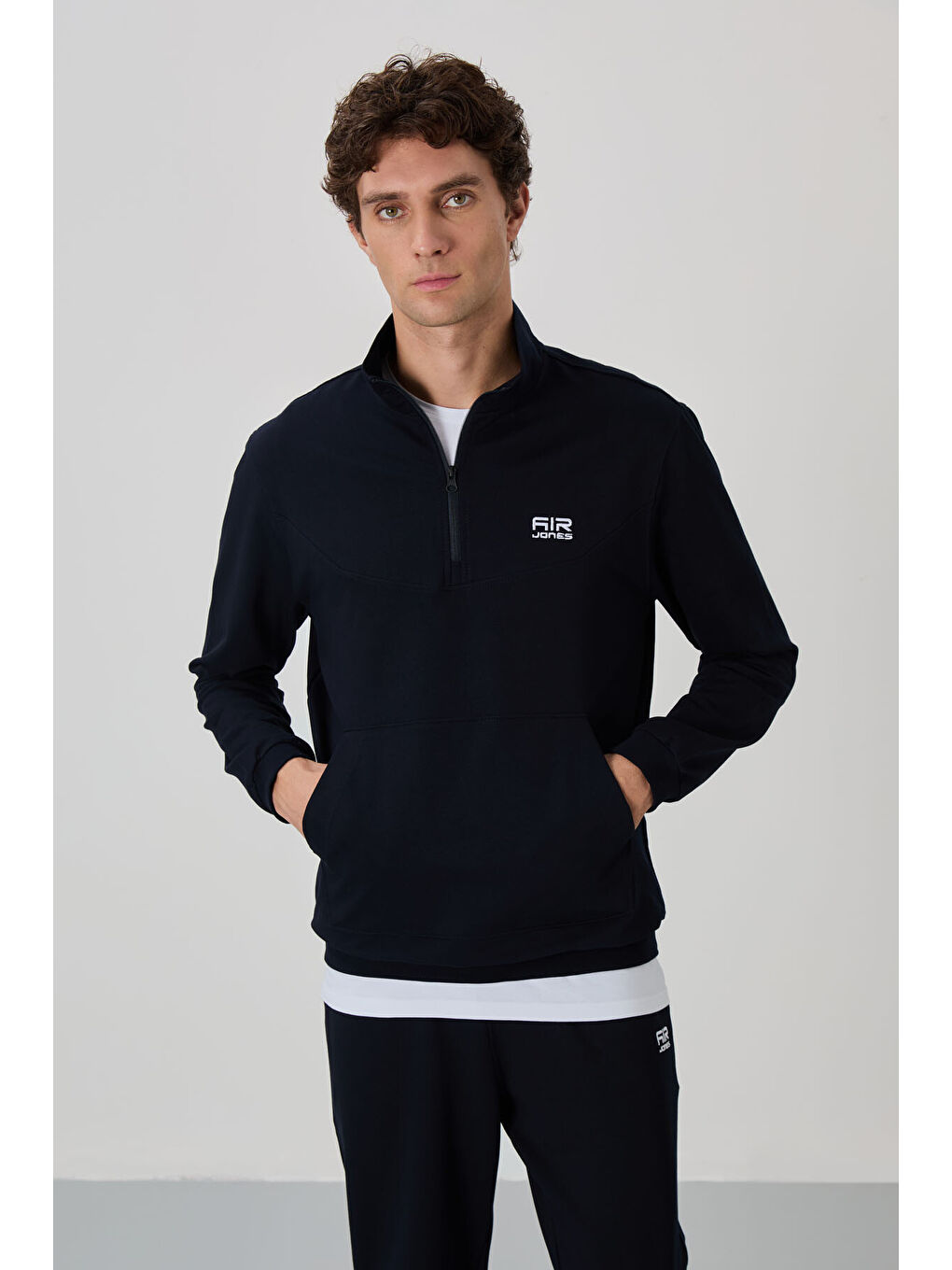 Herbert Lacivert  Dik Yaka Eşofman Takım - 85233-1