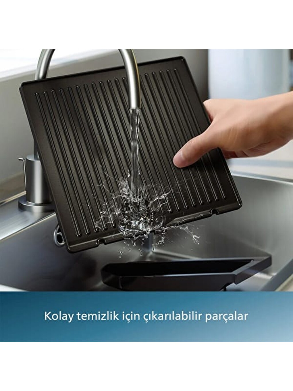5000 Serisi HD6301/90 Izgara ve Tost Makinesi - Siyah / Gri - 2200 Watt-3