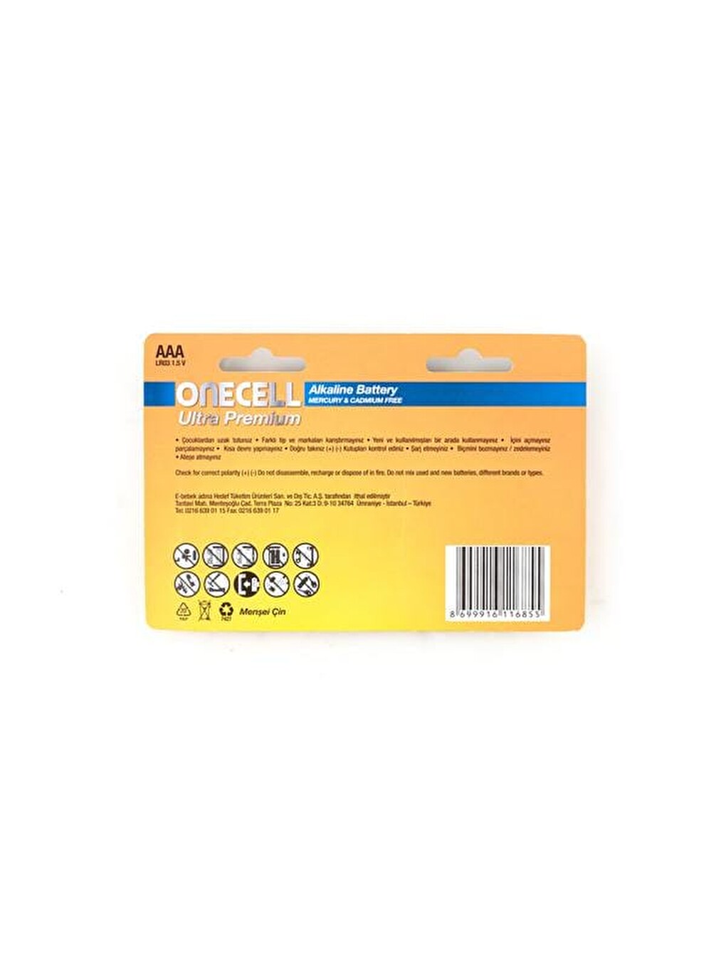 Ultra Premium Alkalin 1,5 V. 8'li Aaa Boy Pil-1