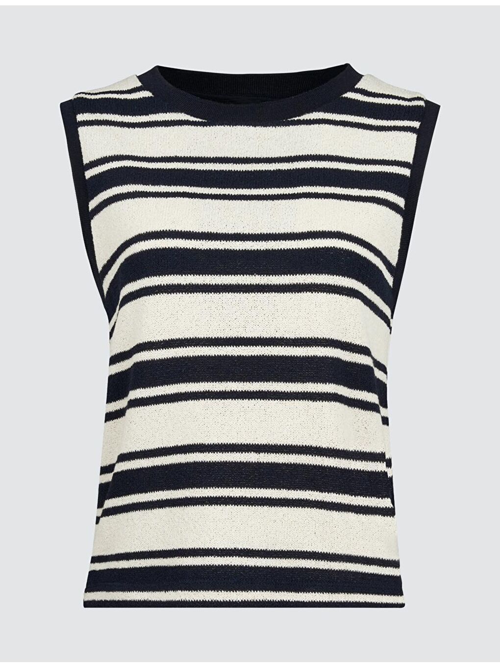 Lacivert Kolsuz Bisiklet Yaka Çizgili Atlet-6