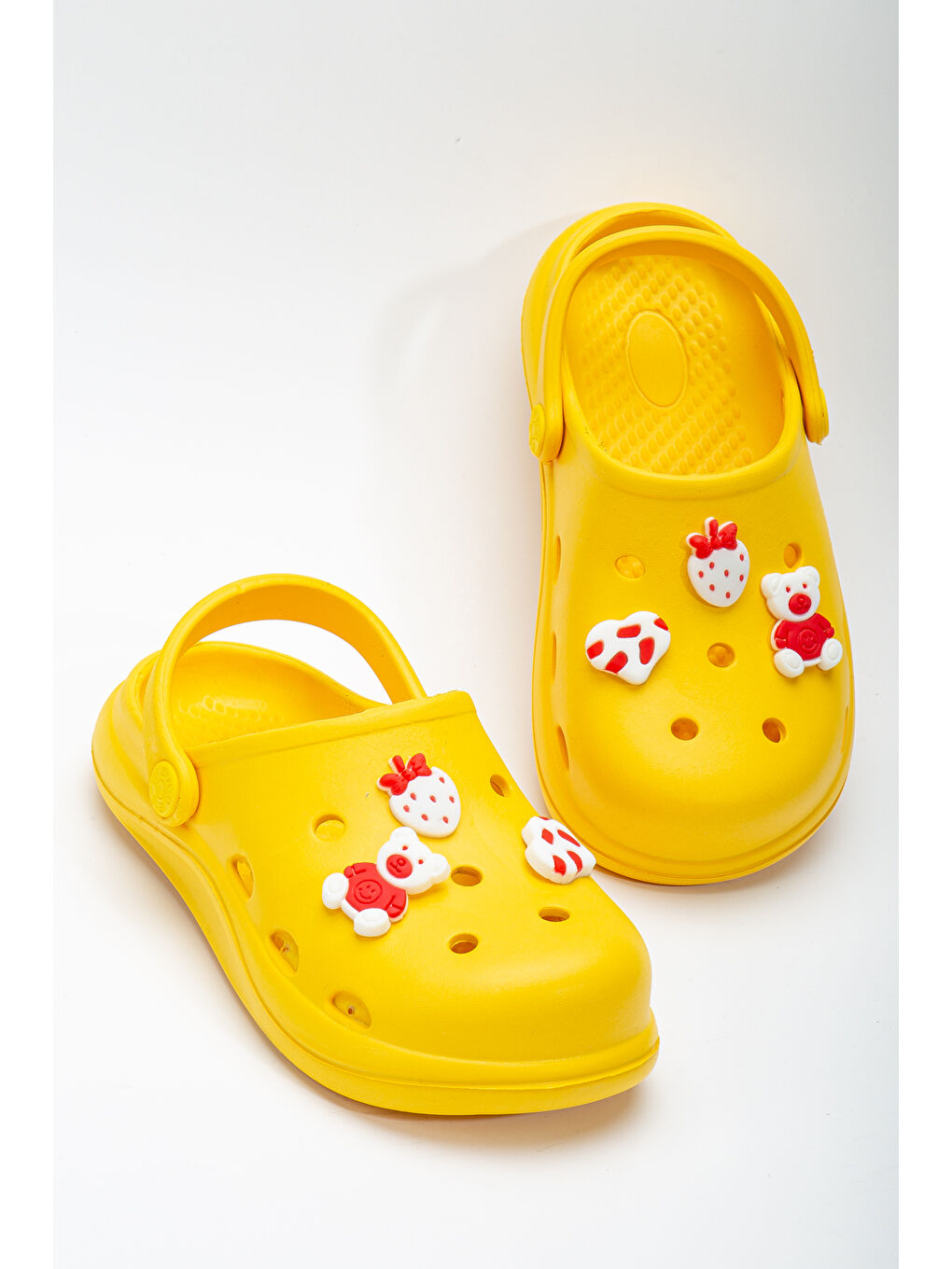 Sarı D303 Günlük Ortopedik Çocuk Terlik-1