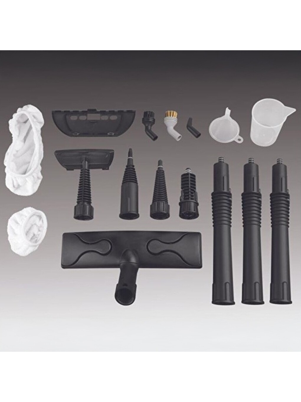 Ksc-4217 Çok Fonksiyonlu Buharlı 12 Parça Aksesuarlı Temizlik Makinesi - Beyaz / Gri - 2000 Wat-3