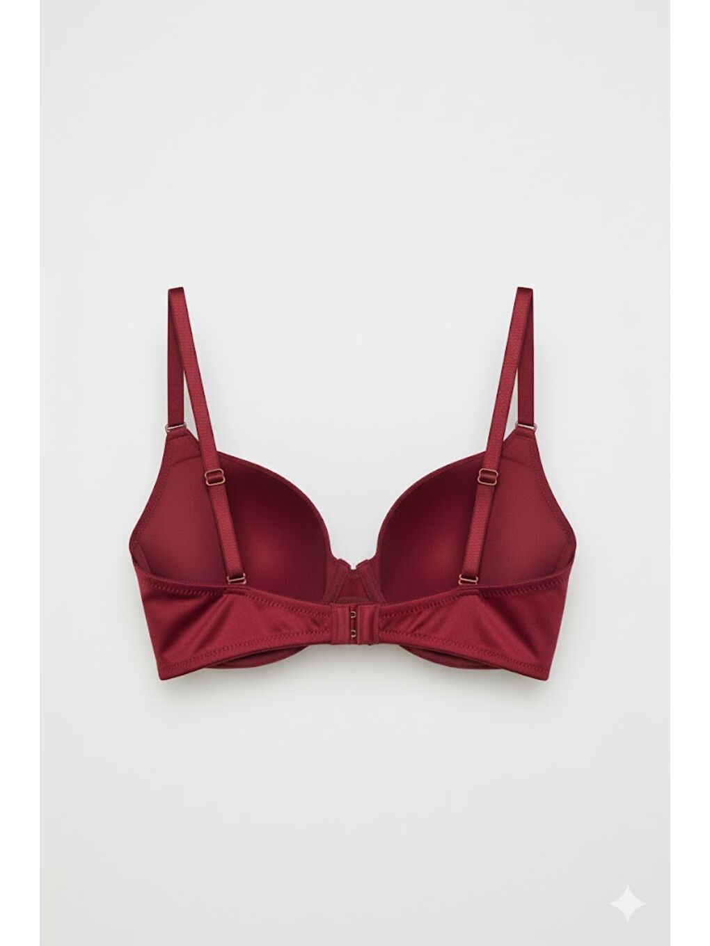 Dekolte Double Push-Up Straplez Sütyen C17040 Bordo-1